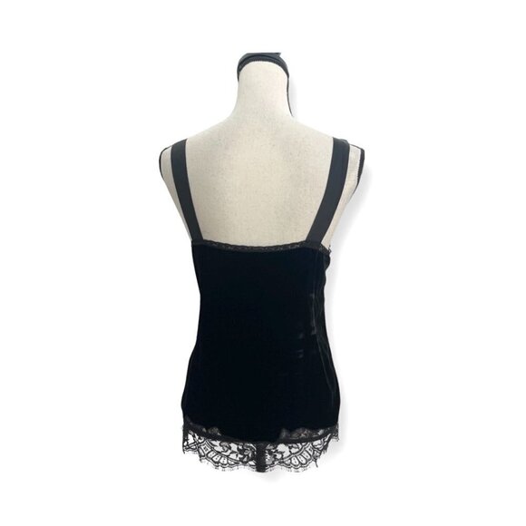 Givenchy black velour lace tank top size 40 - Picture 4 of 8